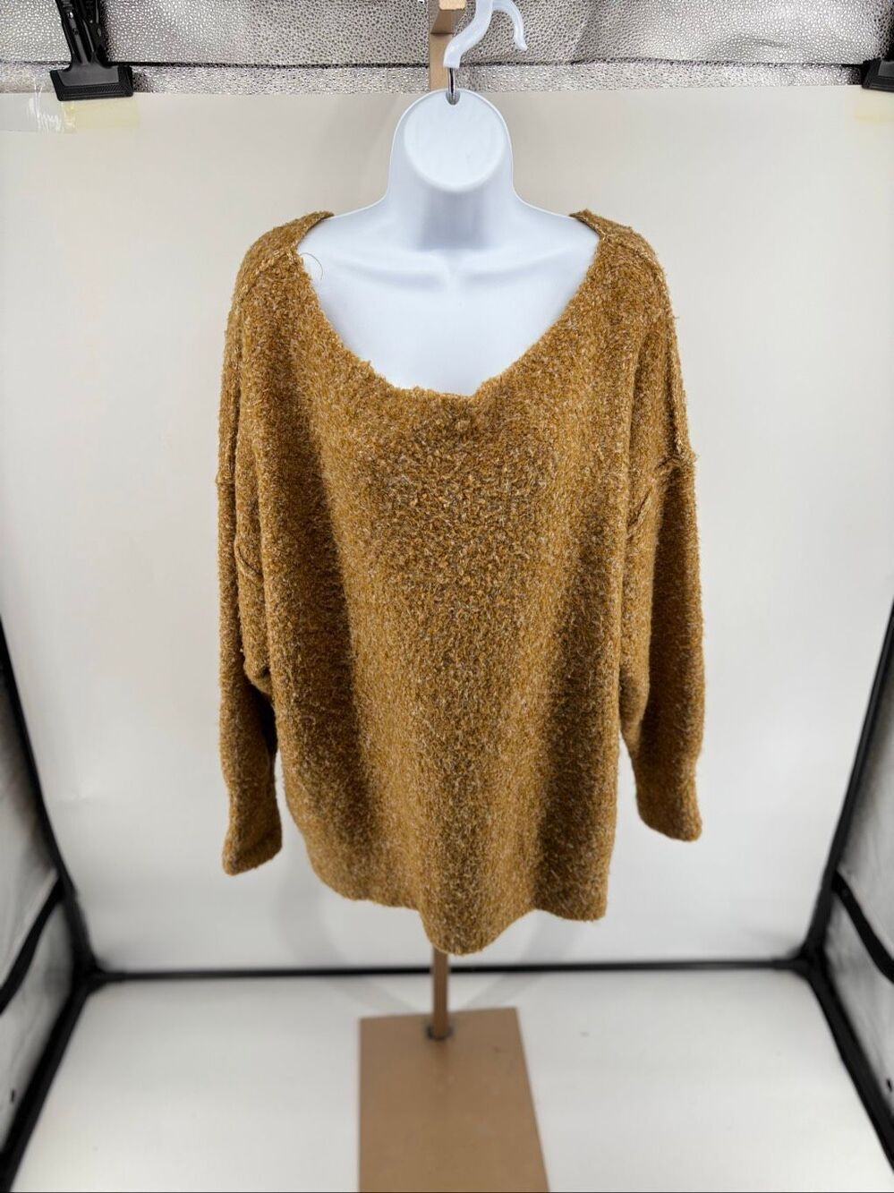 FREE PEOPLE Moira Sweater Small Honeycomb